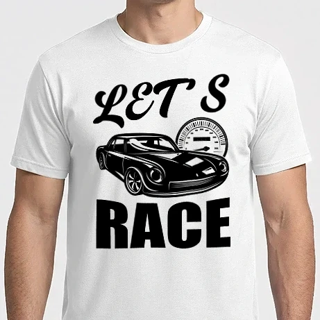 Férfi Imperial póló - Let's Race - Versenyezzünk 
