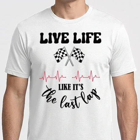 Férfi Imperial póló - Live life like it's the last lap - Éld úgy az életet, mintha az utolsó kör lenne! 2