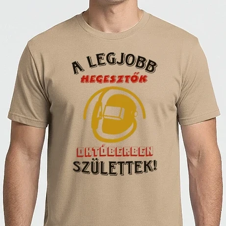 Férfi Imperial póló - Hegesztő szülinap október