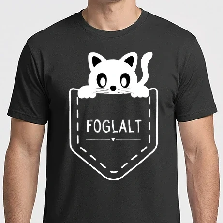 Férfi Imperial póló - Foglalt - cica zsebben 