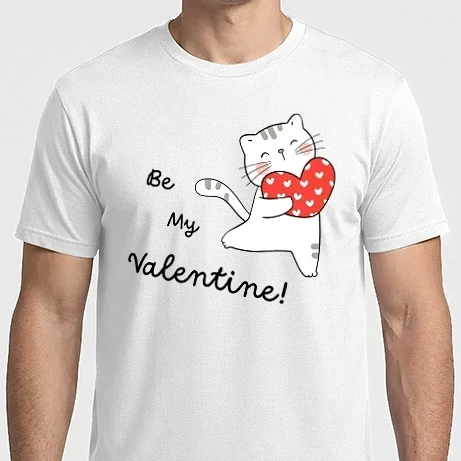 Férfi Imperial póló - Be My Valentine cica 