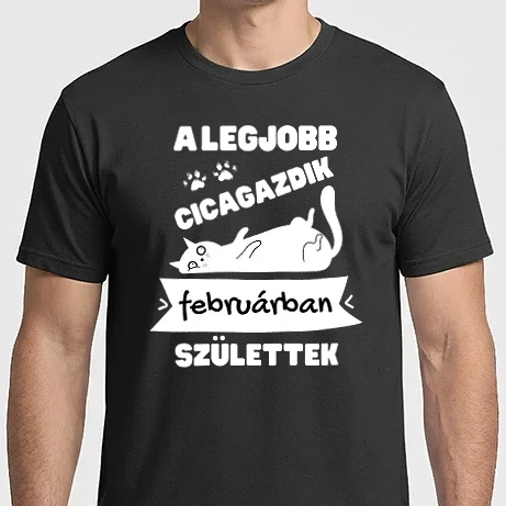 Férfi Imperial póló - A legjobb cicagazdik februárban születtek