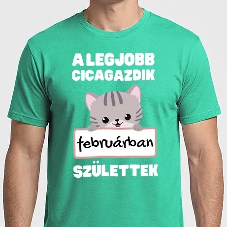 Férfi Imperial póló - A legjobb cicagazdik februárban születtek