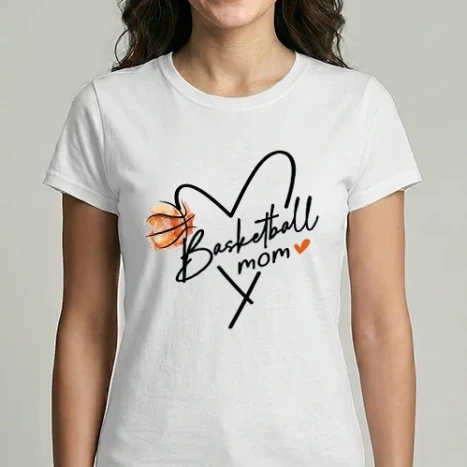 Női Imperial póló - Basketball_mom_szivvel