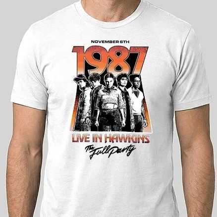 Férfi Alap póló - Stranger Things - 1987 november 6