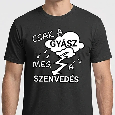 Férfi Imperial póló - csak a gyász