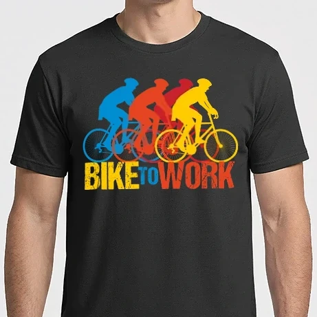 Férfi Imperial póló - BIKE TO WORK BICAJOZZ A MUNKÁBA fiúk