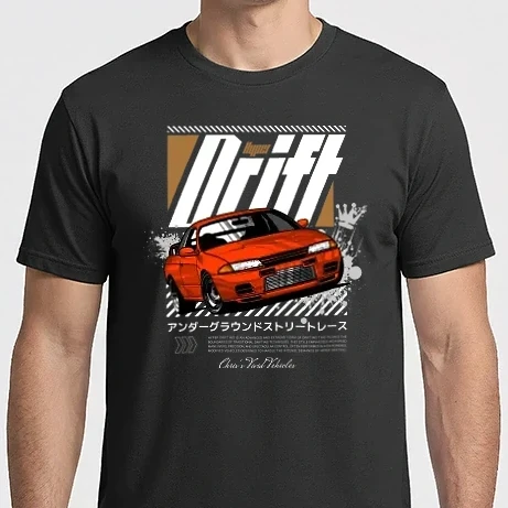 Férfi Imperial póló - Hyper Drift - Piros R32 Fehér szöveg