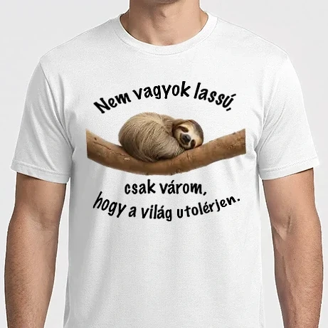 Férfi Imperial póló - nem vagyok lassú..