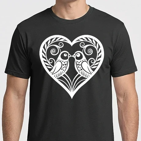 Férfi Imperial póló - Szív - Szerelem, szeretet