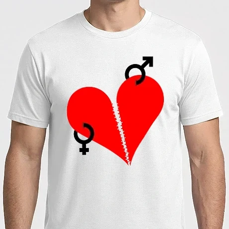 Férfi Imperial póló - Szív - Szerelem, szeretet