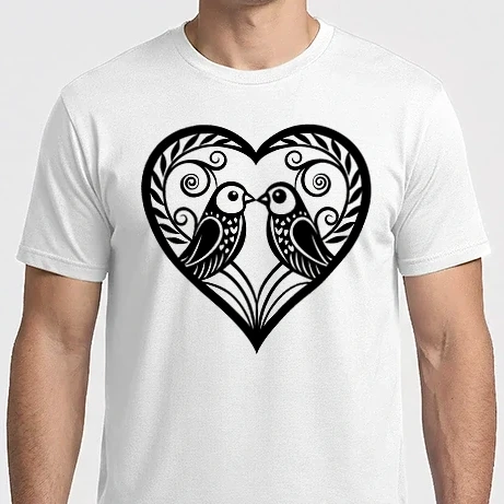 Férfi Imperial póló - Szív - Szerelem, szeretet