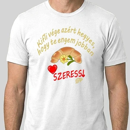 Férfi Alap póló - Kifli Vallomás