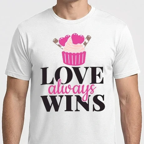Férfi Imperial póló - Love Always Wins - A szerelem mindig győz 