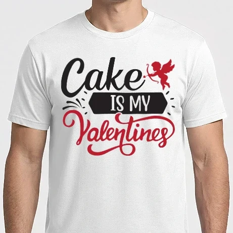 Férfi Imperial póló - Cake is my Valentine - A torta az én Valentinom