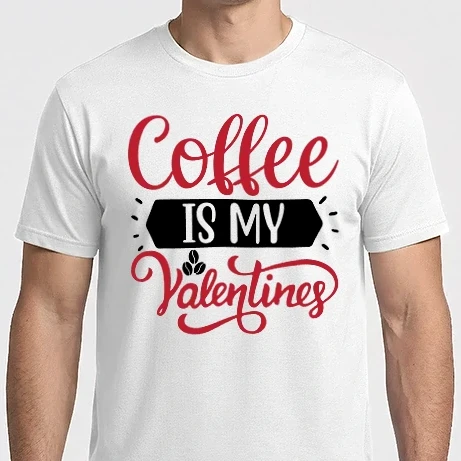 Férfi Imperial póló - Coffee is My Valentine - A kávé az én Valentinom