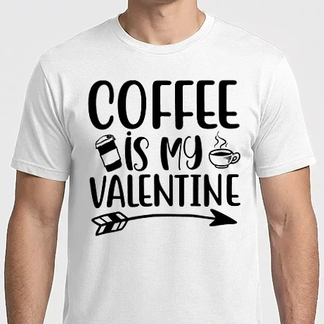 Férfi Imperial póló - Coffee is My Valentine - A kávé az én Valentinom