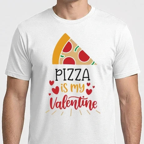Férfi Imperial póló - Pizza Is My Valentine - A pizza az én Valentinom