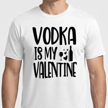 Férfi Imperial póló - Vodka Is My Valentine - A vodka az én Valentinom