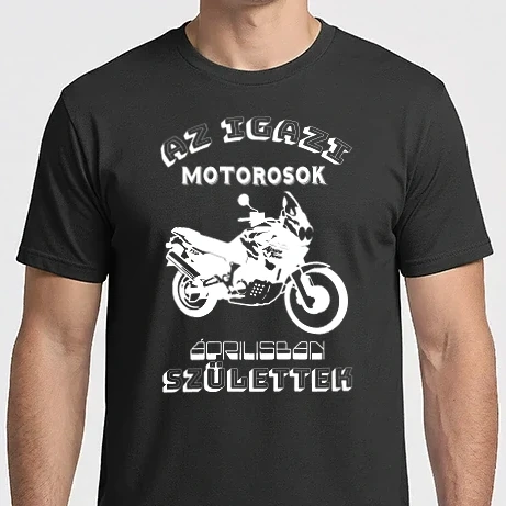 Férfi Imperial póló - Igazi motorosok április fehér