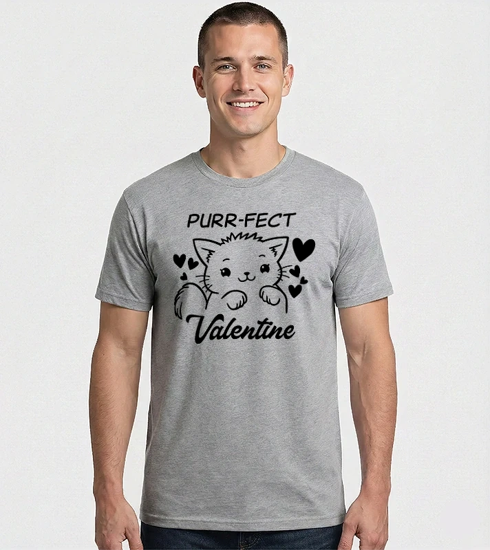 Purr-fect Valentine – Férfi Imperial póló