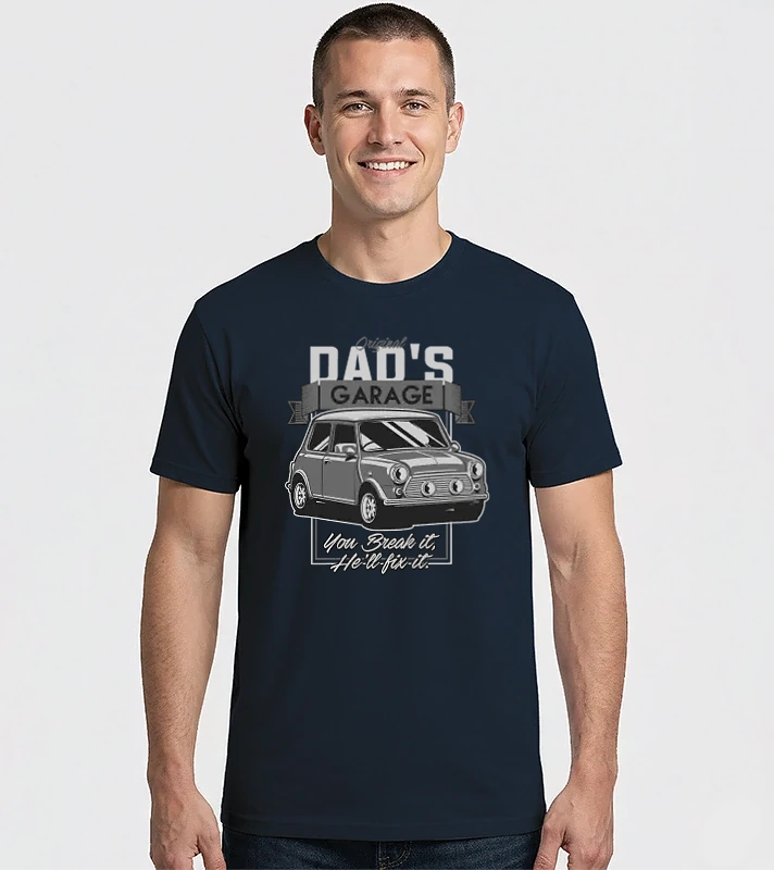 Mini Cooper - Dad'S Garage – Férfi Imperial póló