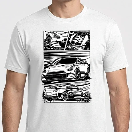 Férfi Imperial póló - Nissan GTR 
