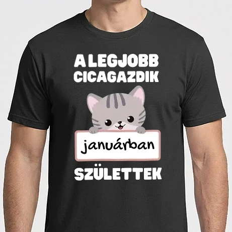 Férfi Imperial póló - A legjobb cicagazdik januárban születtek