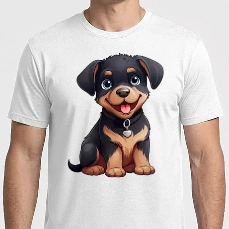 Férfi Imperial póló - Aranyos kiskutya - Rottweiler 