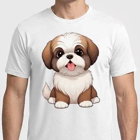Férfi Imperial póló - Aranyos kutya - Shih Tzu