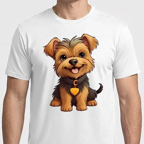 Férfi Imperial póló - Aranyos kutya - Yorkshire terrier
