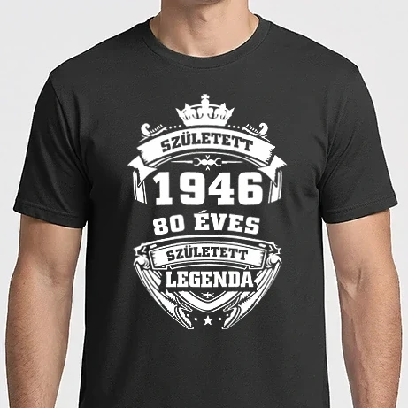 Férfi Imperial póló - 80 éves