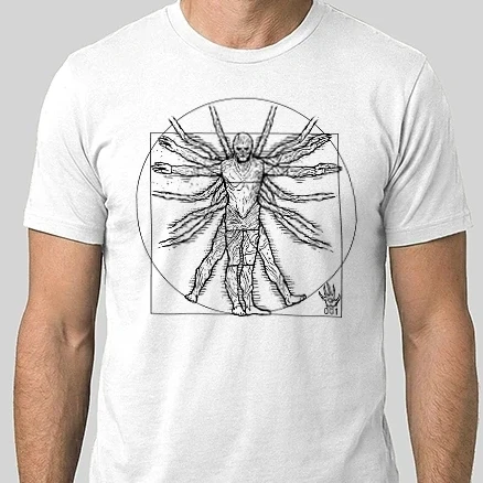 Férfi Alap póló - Vecna DaVinci - fekete