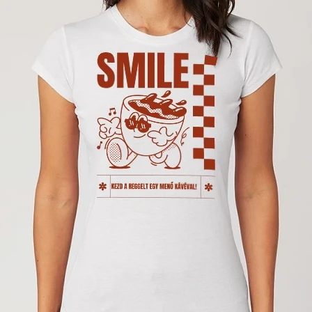 Női Alap póló - Coffee_2