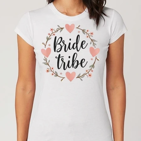 Női Alap póló - Bride tribe - Lánybúcsú buli - Lánybúcsú minta