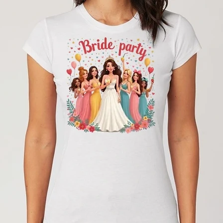 Női Alap póló - Bride party - Lánybúcsú buli - Lánybúcsú minta