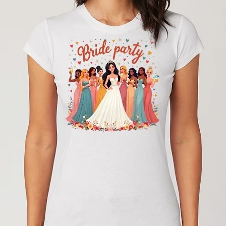 Női Alap póló - Bride party - Lánybúcsú buli - Lánybúcsú minta