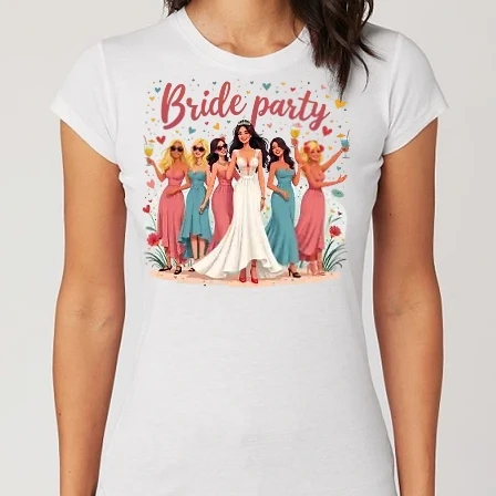 Női Alap póló - Bride party - Lánybúcsú buli - Lánybúcsú minta