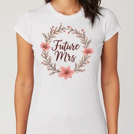 Női Alap póló - Future Mrs - Lánybúcsú minta