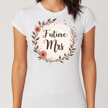 Női Alap póló - Future Mrs - Lánybúcsú minta
