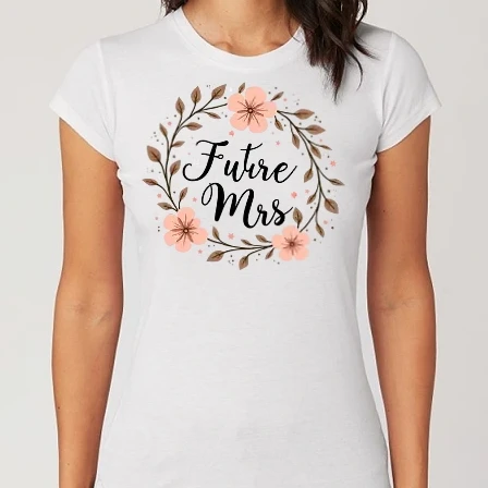 Női Alap póló - Future Mrs - Lánybúcsú minta