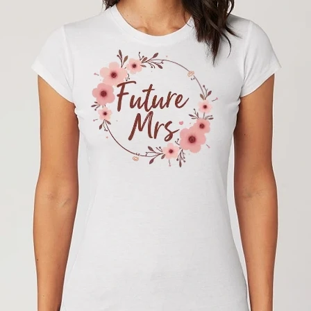 Női Alap póló - Future Mrs - Lánybúcsú minta