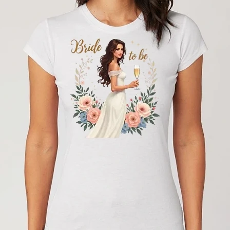 Női Alap póló - Bride to be - Menyasszony - Lánybúcsú minta