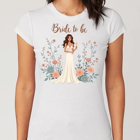Női Alap póló - Bride to be - Menyasszony - Lánybúcsú minta
