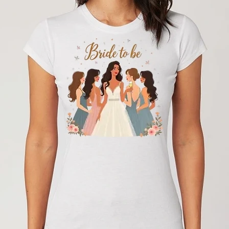 Női Alap póló - Bride to be - Menyasszony - Lánybúcsú minta