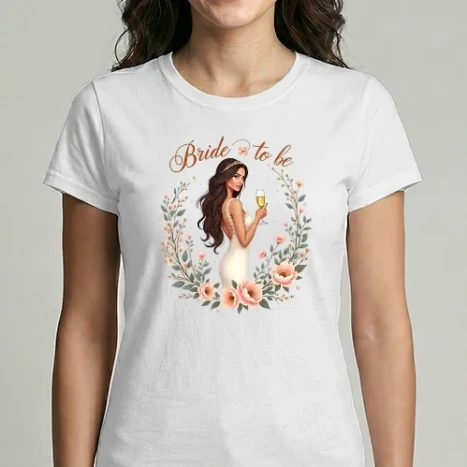 Női Imperial póló - Bride to be - Menyasszony - Lánybúcsú minta