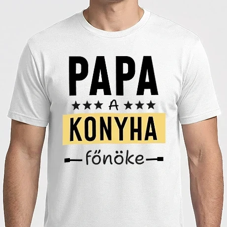 Férfi Imperial póló - Papa a konyha főnöke 