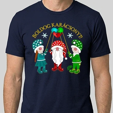 Férfi Alap póló - Pálcás Karácsonyi Manók