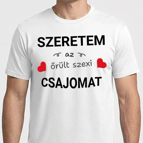 Férfi Imperial póló - Szeretem az őrült szexi csajomat