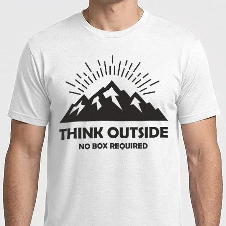 Férfi Imperial póló - Think Outside - No Box Required